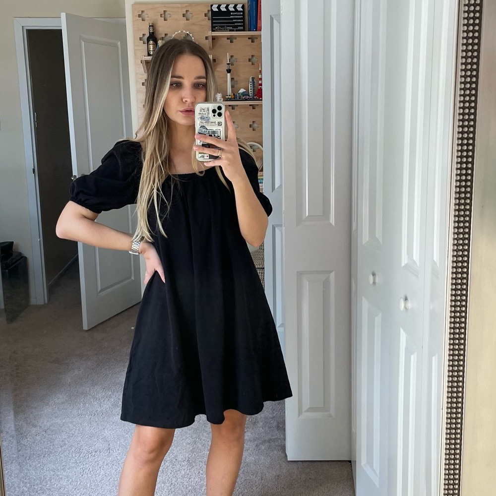 H&M, black dress, size S